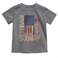 Veteran Of The United States Toddler T Shirt Army US Flag Veteran Patriotic