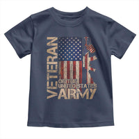 Veteran Of The United States Toddler T Shirt Army US Flag Veteran Patriotic