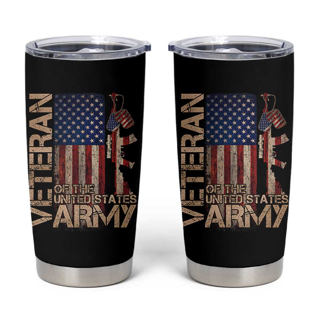 Veteran Of The United States Tumbler Cup Army US Flag Veteran Patriotic
