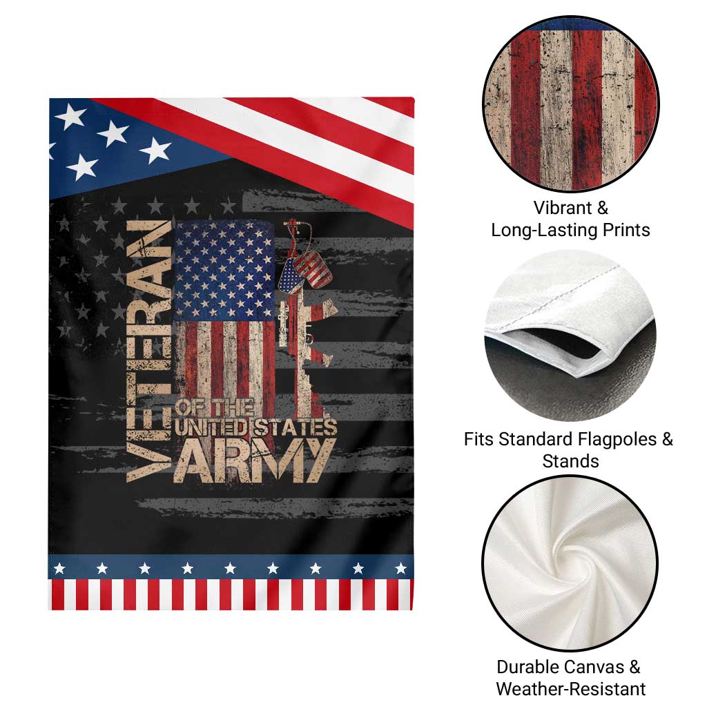 Veteran Of The United States Garden Flag Army US Flag Veteran Patriotic