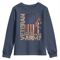 Veteran Of The United States Youth Sweatshirt Army US Flag Veteran Patriotic