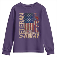 Veteran Of The United States Youth Sweatshirt Army US Flag Veteran Patriotic