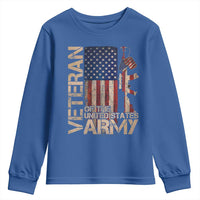 Veteran Of The United States Youth Sweatshirt Army US Flag Veteran Patriotic