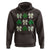 St Patricks Day Lucky Coquette Hoodie Leopard Shamrocks Bow Irish Gift