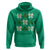 St Patricks Day Lucky Coquette Hoodie Leopard Shamrocks Bow Irish Gift