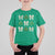 St Patricks Day Lucky Coquette T Shirt For Kid Leopard Shamrocks Bow Irish Gift