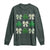 St Patricks Day Lucky Coquette Long Sleeve Shirt Leopard Shamrocks Bow Irish Gift