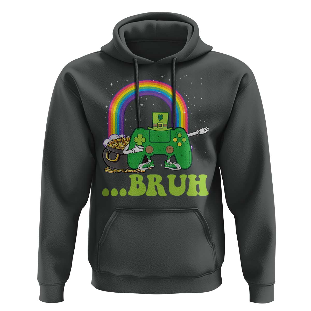 St Patricks Day Dabbing Video Game Controller Hoodie Irish Gamer Boys Dab Dance