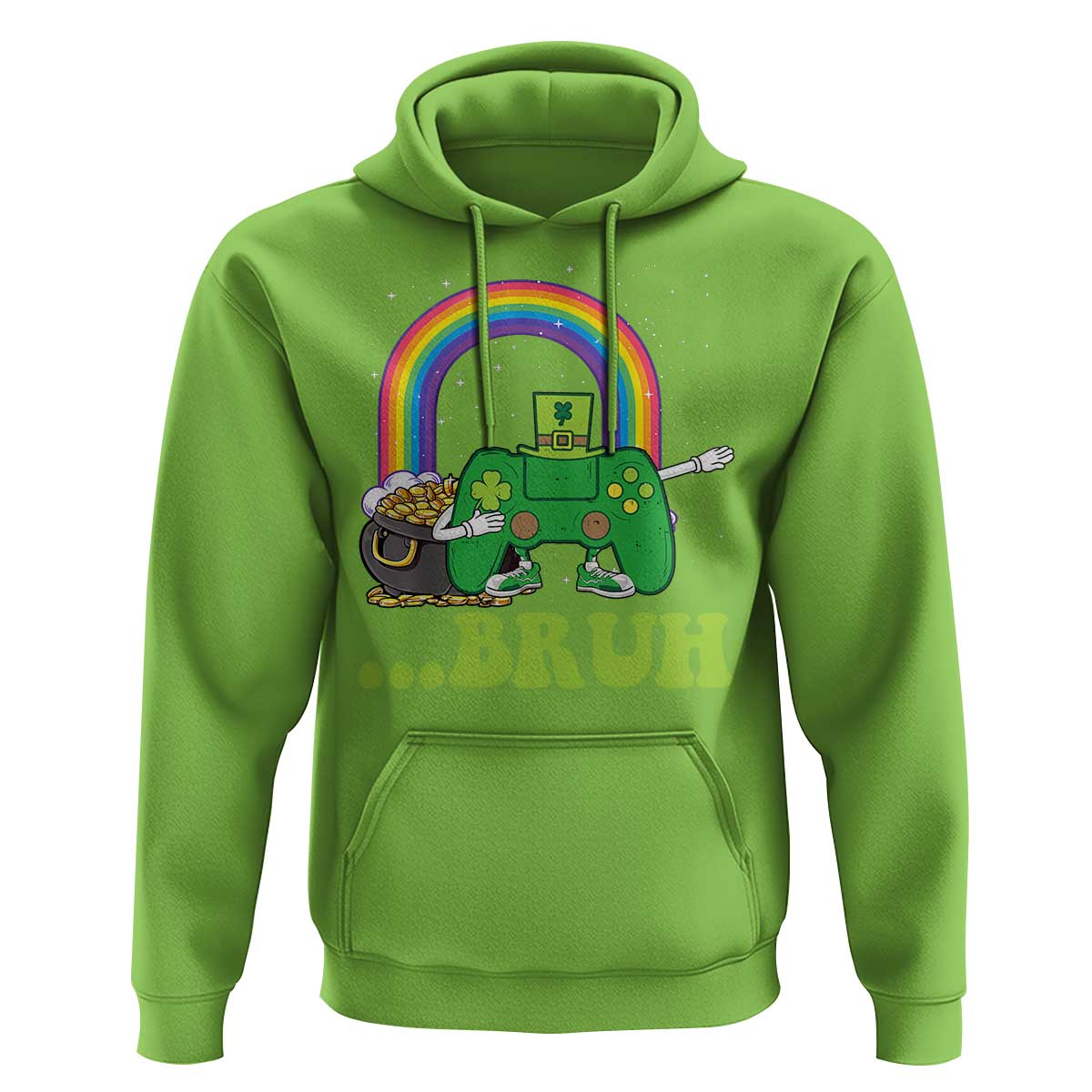 St Patricks Day Dabbing Video Game Controller Hoodie Irish Gamer Boys Dab Dance