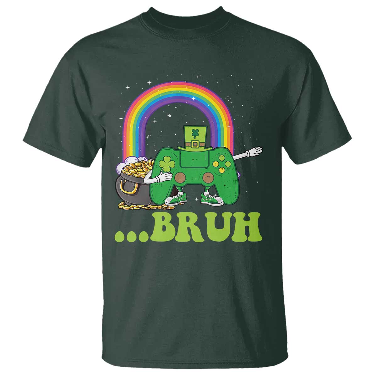 St Patricks Day Dabbing Video Game Controller T Shirt Irish Gamer Boys Dab Dance