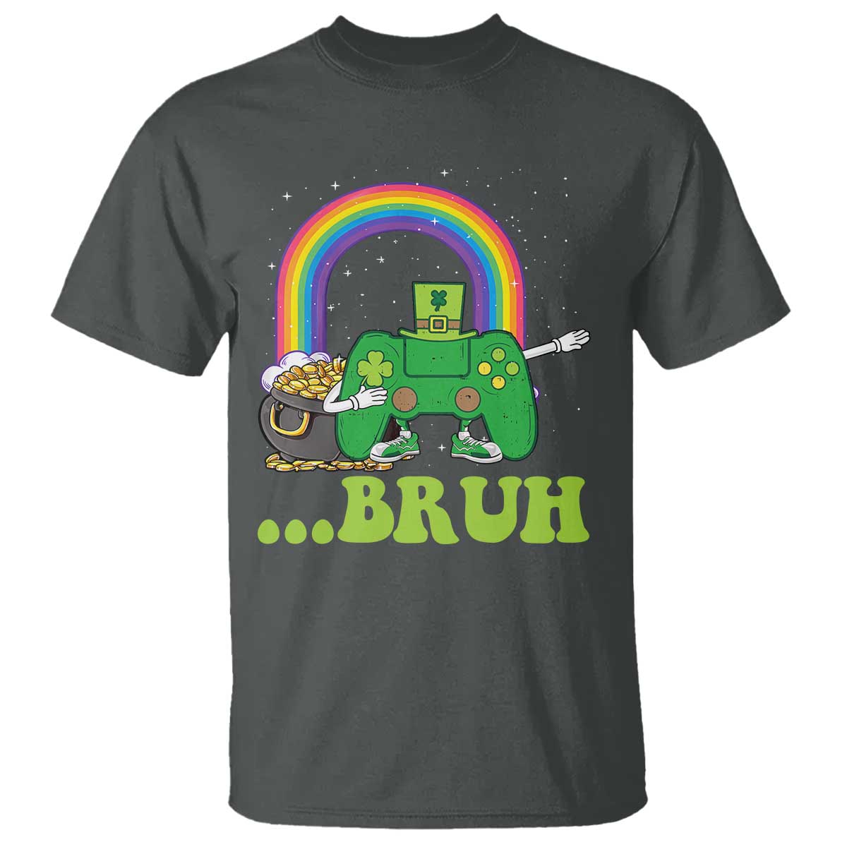St Patricks Day Dabbing Video Game Controller T Shirt Irish Gamer Boys Dab Dance