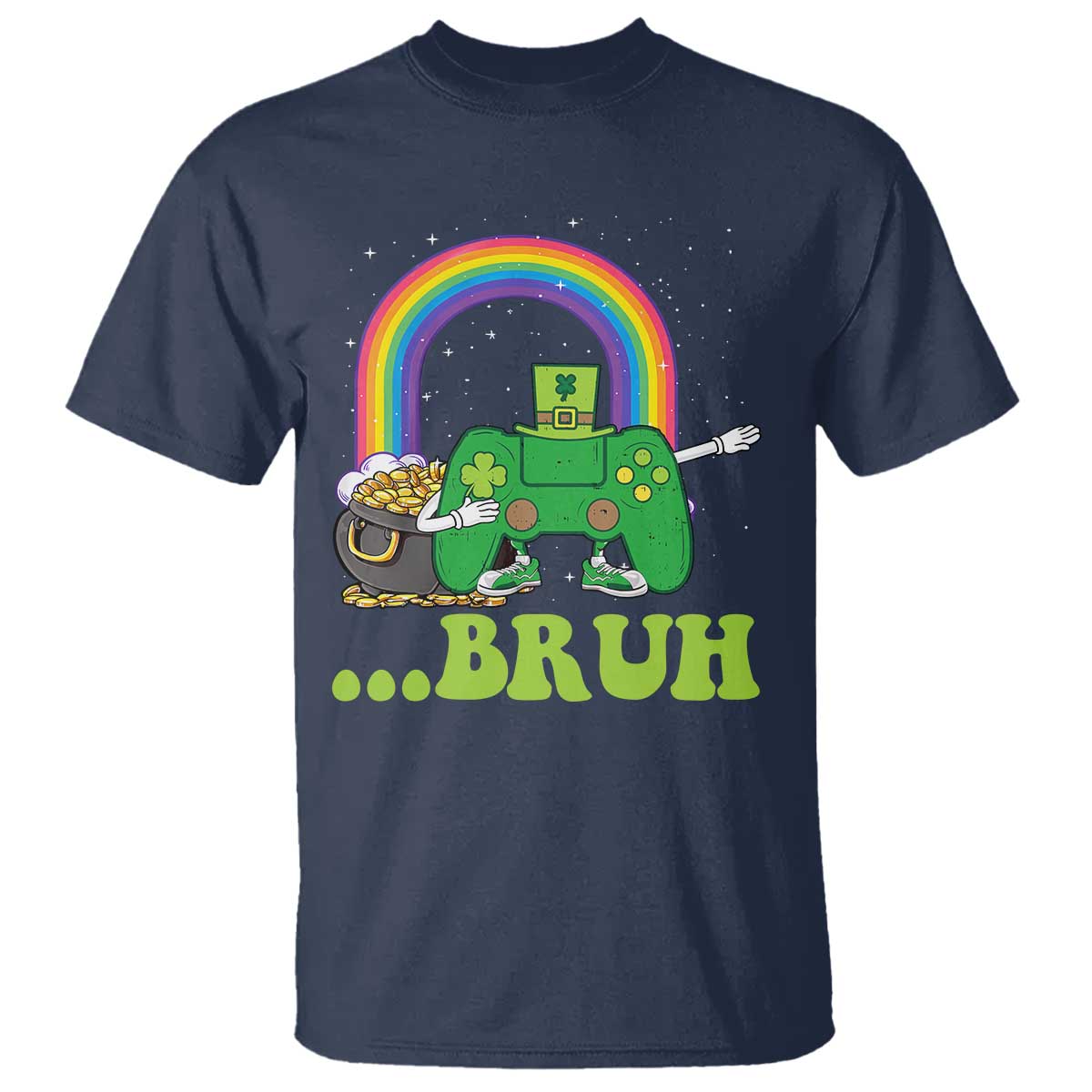 St Patricks Day Dabbing Video Game Controller T Shirt Irish Gamer Boys Dab Dance