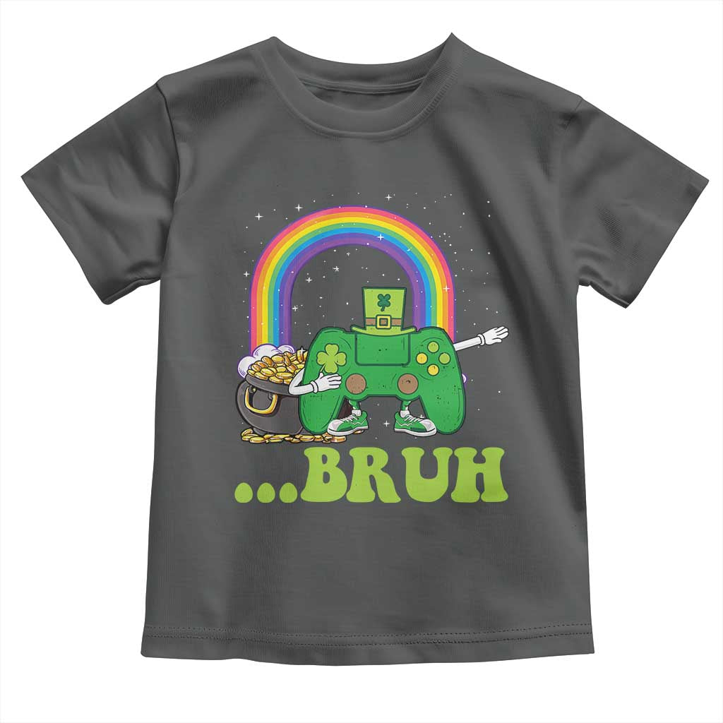 St Patricks Day Dabbing Video Game Controller Toddler T Shirt Irish Gamer Boys Dab Dance