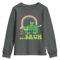 St Patricks Day Dabbing Video Game Controller Youth Sweatshirt Irish Gamer Boys Dab Dance