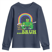 St Patricks Day Dabbing Video Game Controller Youth Sweatshirt Irish Gamer Boys Dab Dance