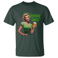 St. Patricks Day T Shirt Feeling Lucky Trendy Retro