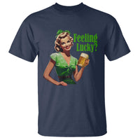 St. Patricks Day T Shirt Feeling Lucky Trendy Retro