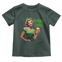 St. Patricks Day Toddler T Shirt Feeling Lucky Trendy Retro