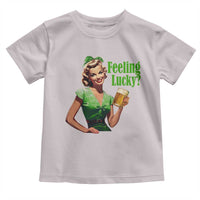 St. Patricks Day Toddler T Shirt Feeling Lucky Trendy Retro