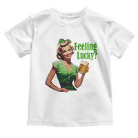 St. Patricks Day Toddler T Shirt Feeling Lucky Trendy Retro