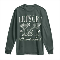 St Patricks Day Cocktail Long Sleeve Shirt Lets Get Shamrocked