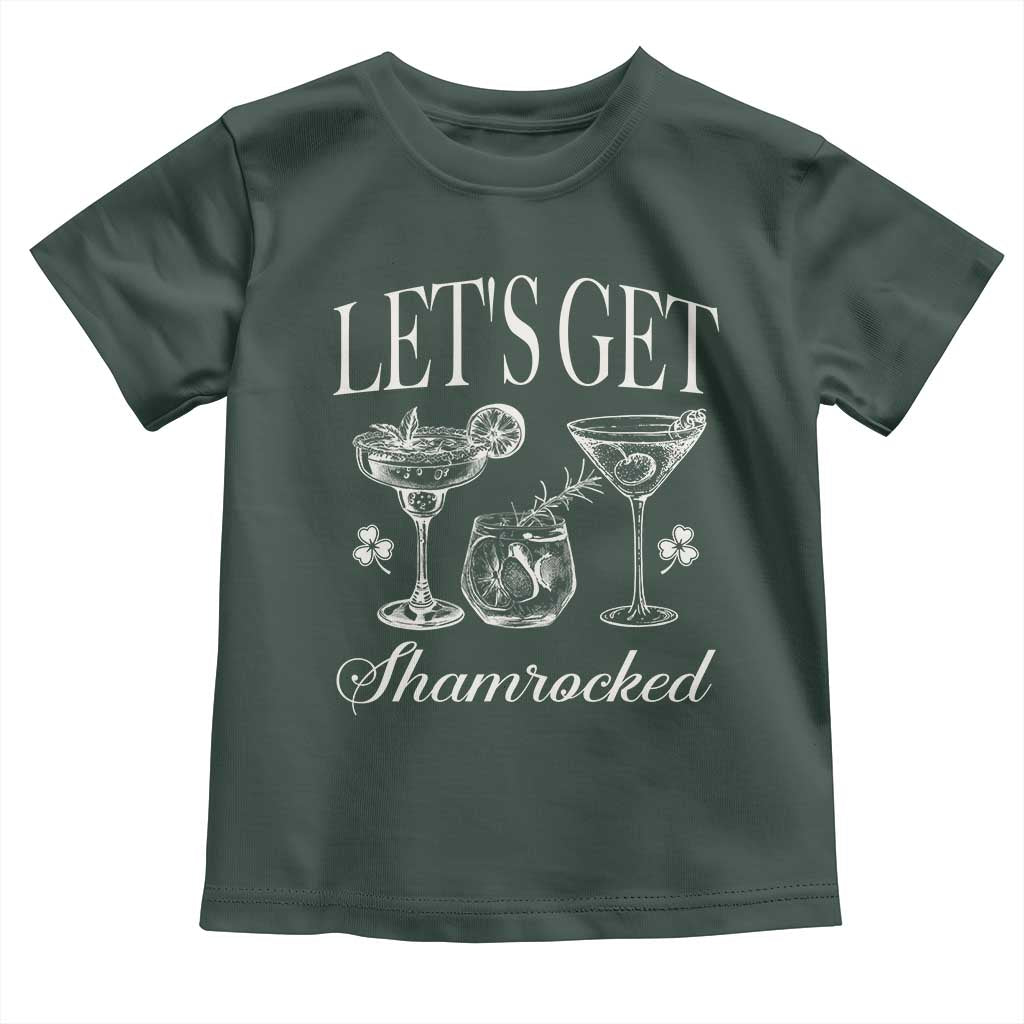 St Patricks Day Cocktail Toddler T Shirt Lets Get Shamrocked