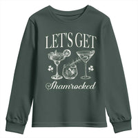 St Patricks Day Cocktail Youth Sweatshirt Lets Get Shamrocked