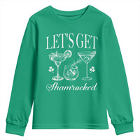 St Patricks Day Cocktail Youth Sweatshirt Lets Get Shamrocked