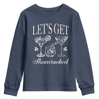St Patricks Day Cocktail Youth Sweatshirt Lets Get Shamrocked