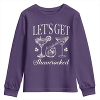 St Patricks Day Cocktail Youth Sweatshirt Lets Get Shamrocked