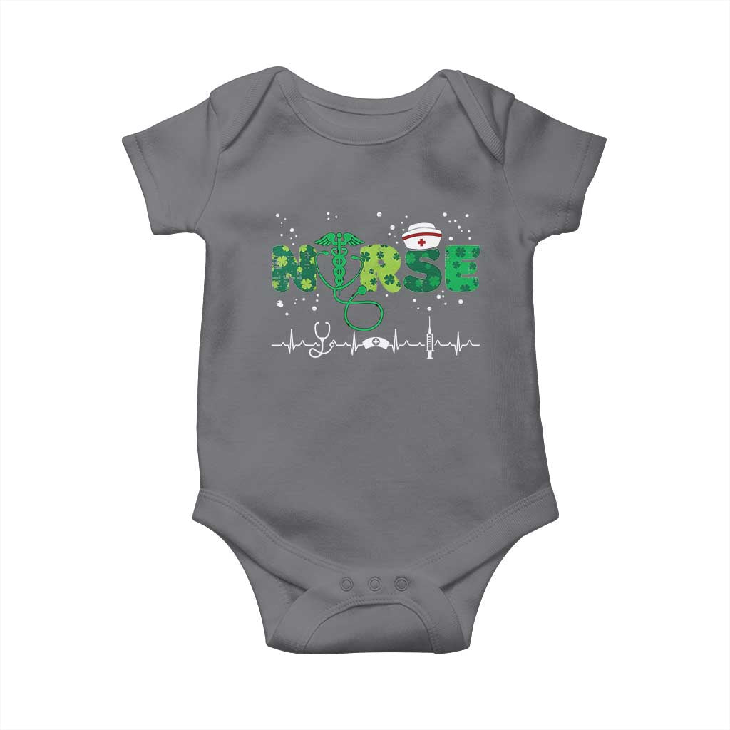 Nurse St Patricks Day Baby Onesie Stethoscope Scrub Irish Nurses Paddys Day