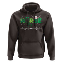 Nurse St Patricks Day Hoodie Stethoscope Scrub Irish Nurses Paddys Day