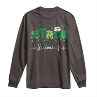 Nurse St Patricks Day Long Sleeve Shirt Stethoscope Scrub Irish Nurses Paddys Day