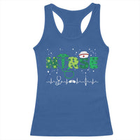 Nurse St Patricks Day Racerback Tank Top Stethoscope Scrub Irish Nurses Paddys Day