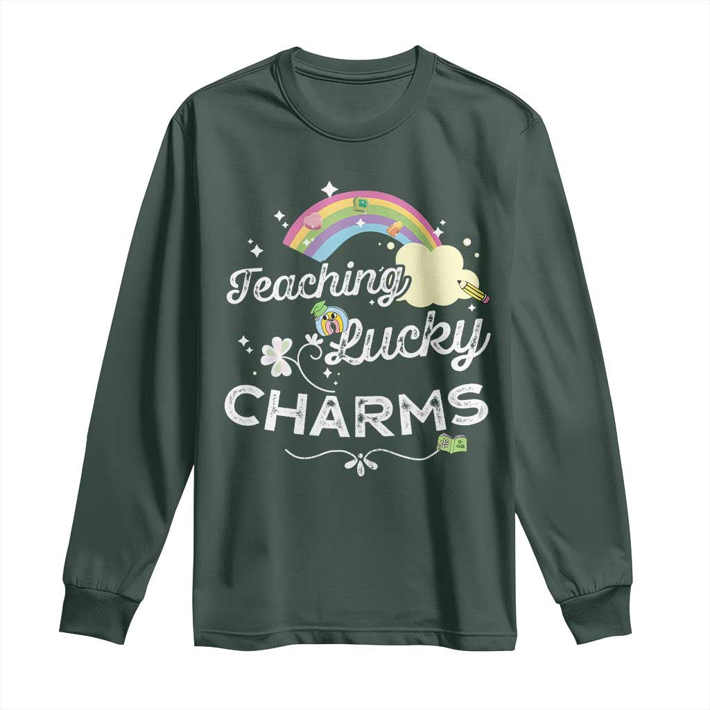 Girls St. Patricks Day Long Sleeve Shirt Little Miss Shenanigans