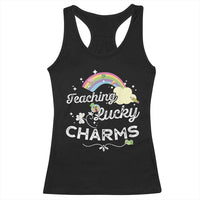 Girls St. Patricks Day Racerback Tank Top Little Miss Shenanigans