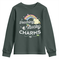 Girls St. Patricks Day Youth Sweatshirt Little Miss Shenanigans