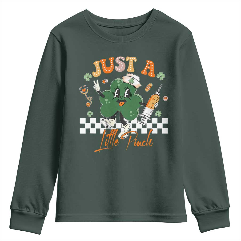 Nurse St Patrick's Youth Sweatshirt Just A Little Pinch