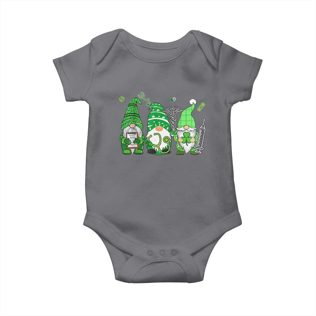 Nurse St Patricks Day Baby Onesie Lucky Shamrock Leopard Gnomes Irish Nurses