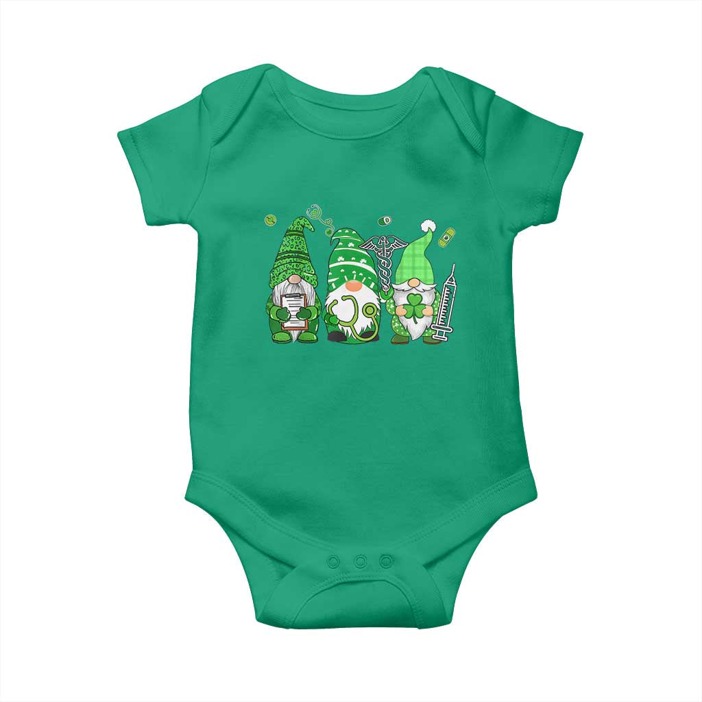 Nurse St Patricks Day Baby Onesie Lucky Shamrock Leopard Gnomes Irish Nurses