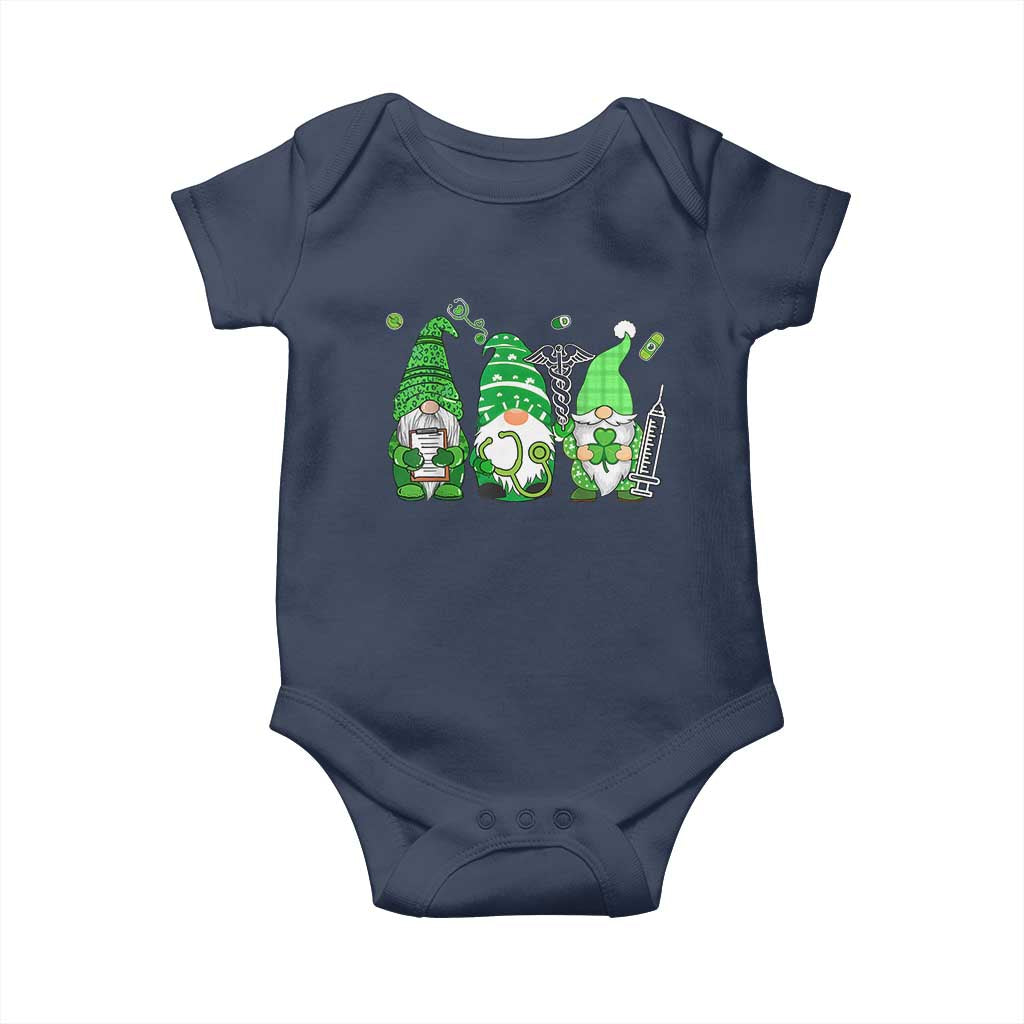 Nurse St Patricks Day Baby Onesie Lucky Shamrock Leopard Gnomes Irish Nurses