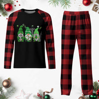 Nurse St Patricks Day Plaid Pajama Set Lucky Shamrock Leopard Gnomes Irish Nurses - Wonder Print Shop