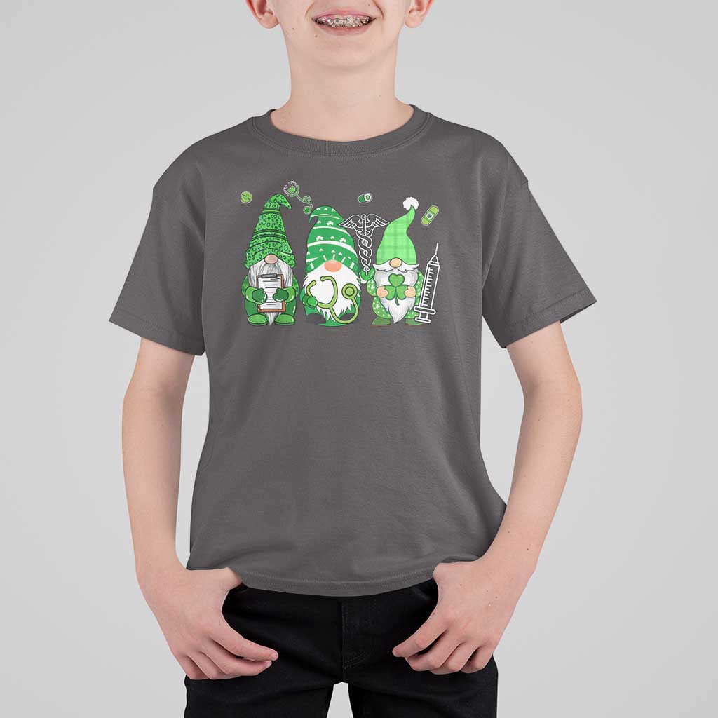 Nurse St Patricks Day T Shirt For Kid Lucky Shamrock Leopard Gnomes Irish Nurses