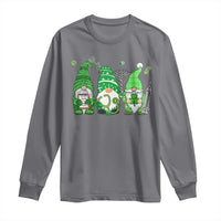 Nurse St Patricks Day Long Sleeve Shirt Lucky Shamrock Leopard Gnomes Irish Nurses