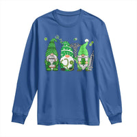 Nurse St Patricks Day Long Sleeve Shirt Lucky Shamrock Leopard Gnomes Irish Nurses