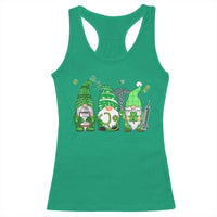 Nurse St Patricks Day Racerback Tank Top Lucky Shamrock Leopard Gnomes Irish Nurses