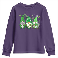 Nurse St Patricks Day Youth Sweatshirt Lucky Shamrock Leopard Gnomes Irish Nurses