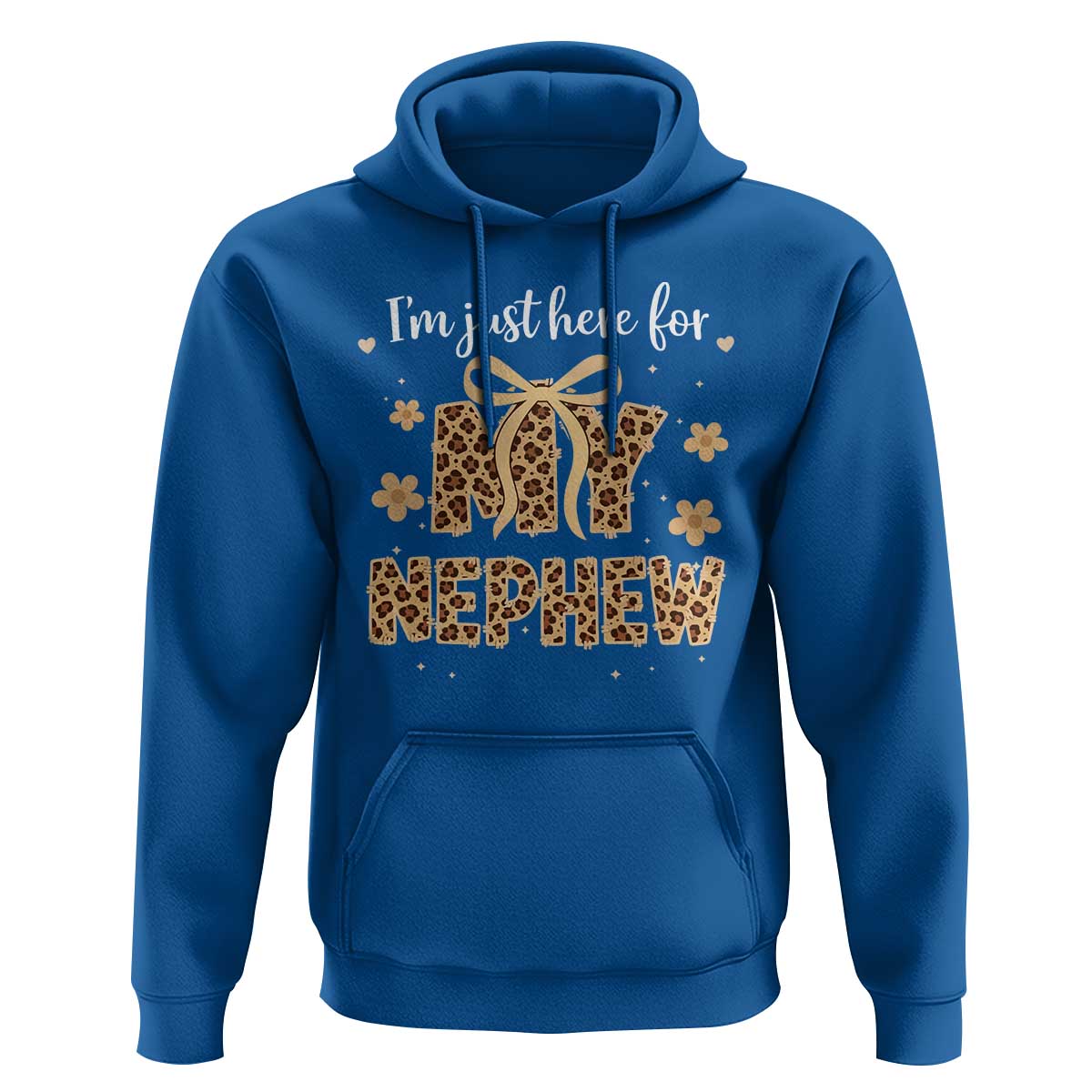 Im Just Here For My Nephew Hoodie Gift For Aunt From Nephew Leopard