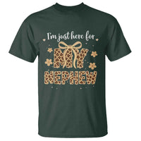 Im Just Here For My Nephew T Shirt Gift For Aunt From Nephew Leopard