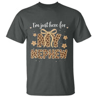 Im Just Here For My Nephew T Shirt Gift For Aunt From Nephew Leopard